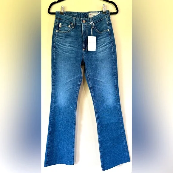 AG Adriano Goldschmied Women's 26 Dark Wash High Rise Alexxis Boot Jeans 360 - Picture 3 of 14